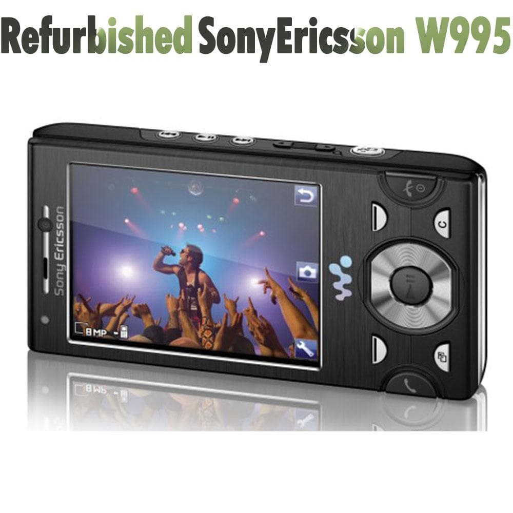 Refurbished Sony Ericsson Original Sony Ericsson W995 GMS 3G Mobile Phone With 1 SIM Simplel set black