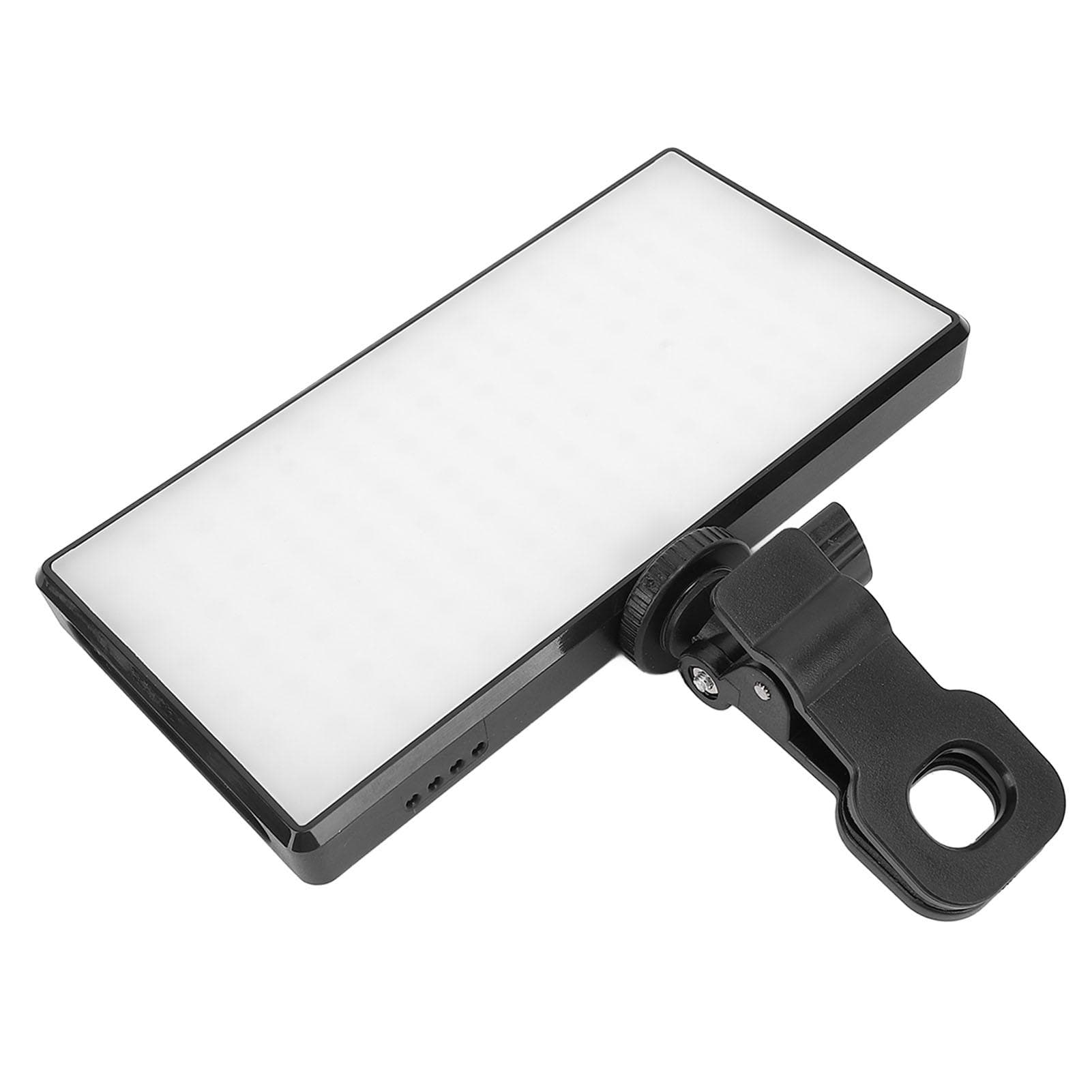 LED Photography Lamp with Clamp 2500‑9000K Portable Video Fill Light for Phone Conference Live