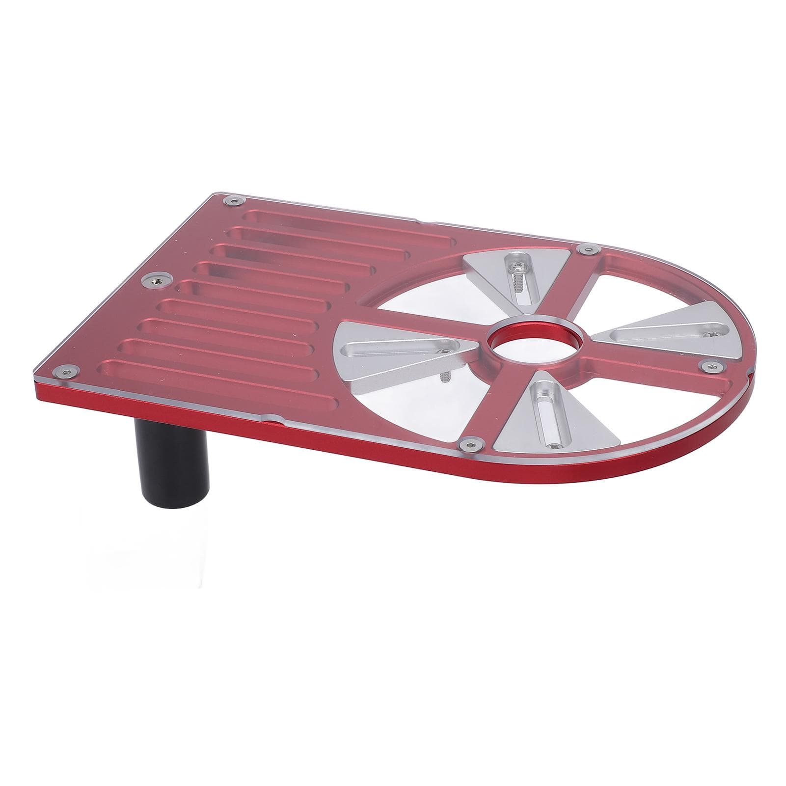 Trimming Machine Base Plate Aluminum Alloy Adjustable Workbench Base for 65 to 132mm Diameter