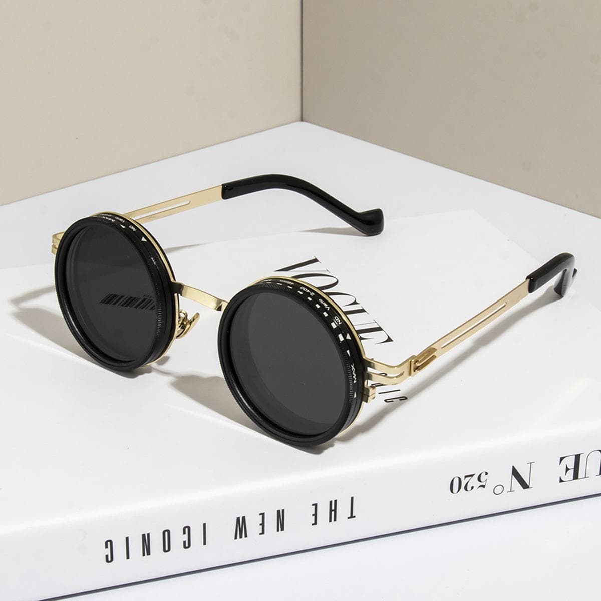 Handmade ND9 Rotating Adjustable Brightness Fishing Sunglasses Dual Anti-glare UV Protection Outdoor Sports