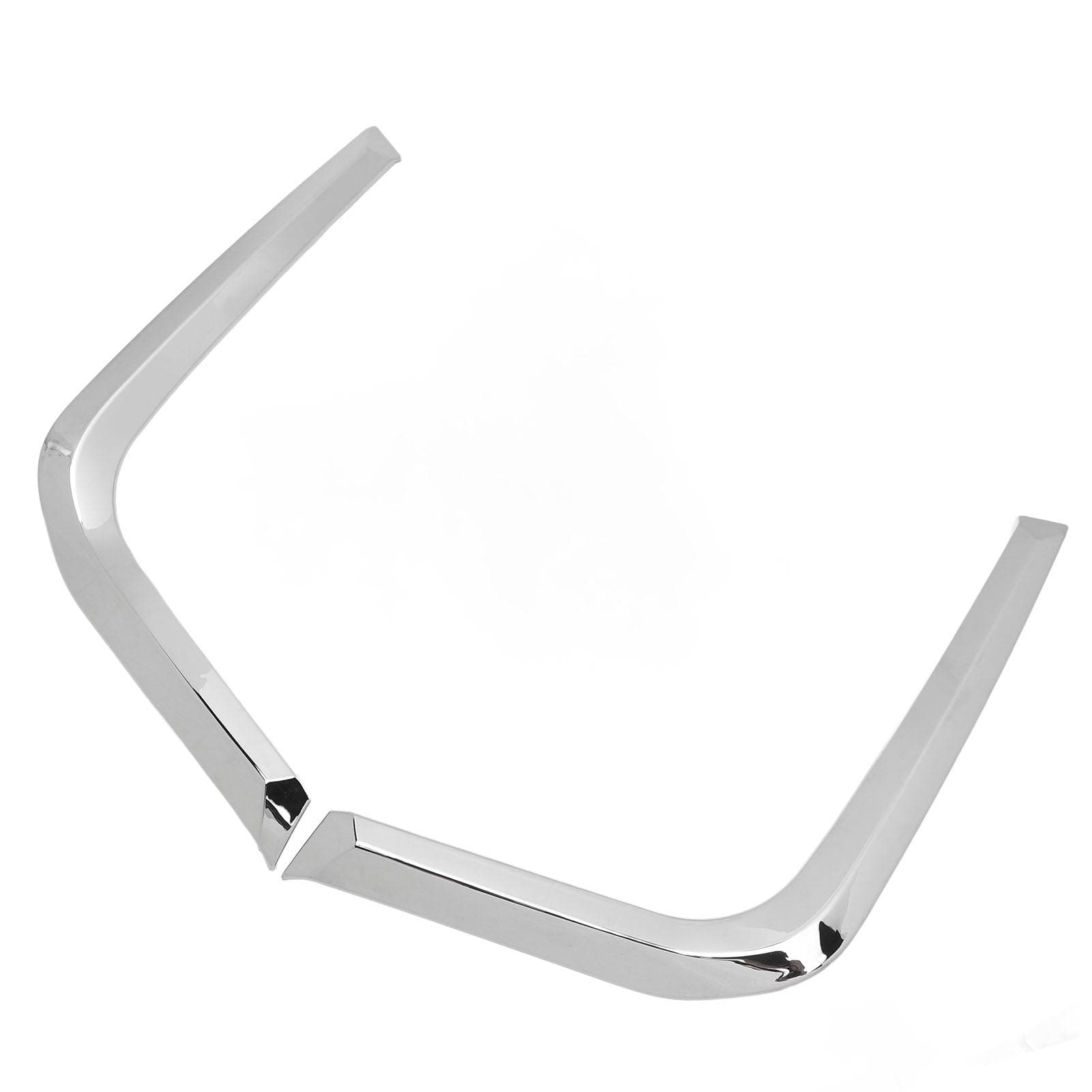 Pair of Chrome Front Fog Light Eyelid Cover Fog Lamp Eyebrow Cover Trim Replacement for Subaru