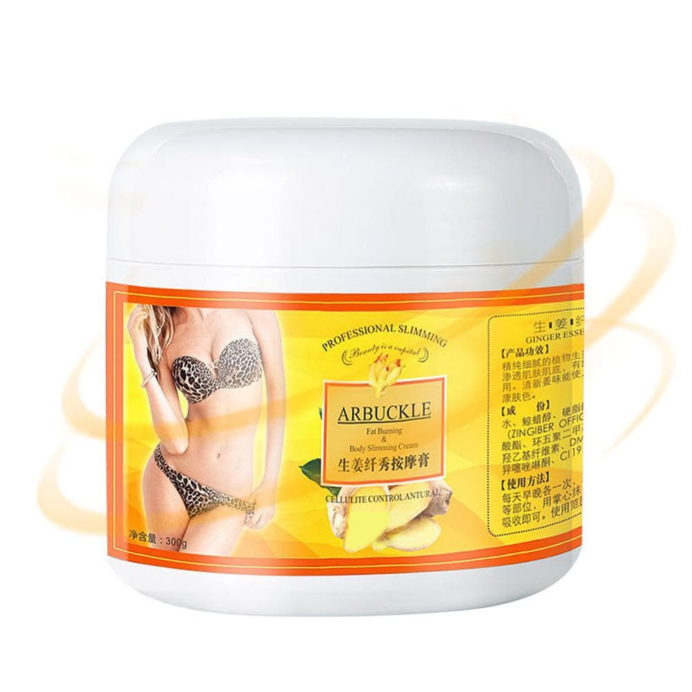 300g Ginger Body Belly Slimming Cream Fat Burning Weight Loss Anti Cellulite Massage Cream