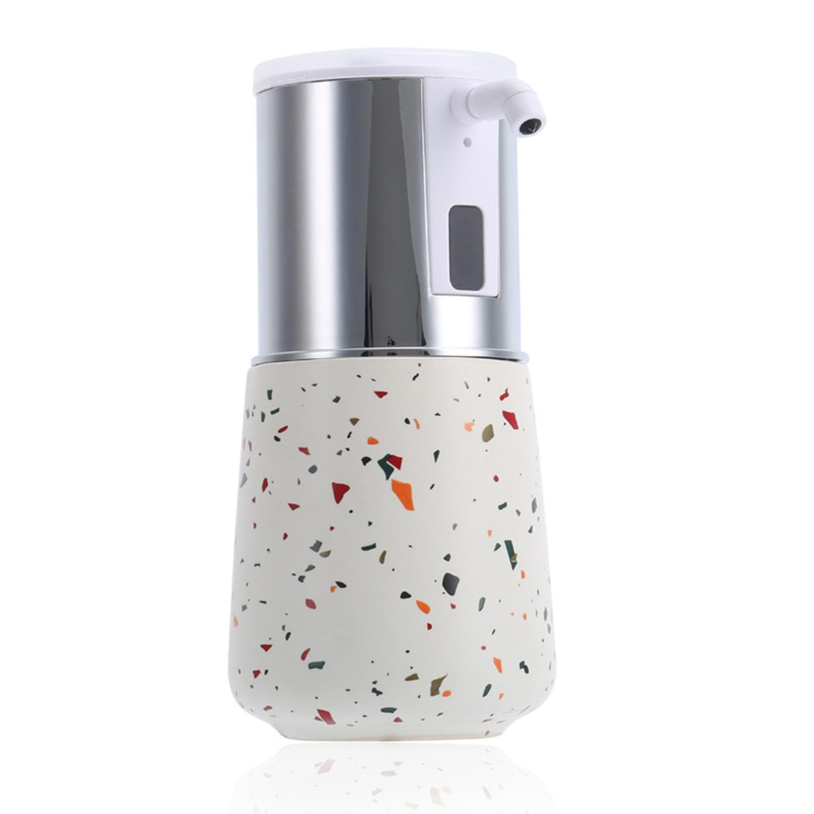 Touchless Automatic Sensor Soap Dispenser Rechargeable Smart Infrared Sensor Hand Wash for Office Home Bathroom and Kitchen Pump silver
