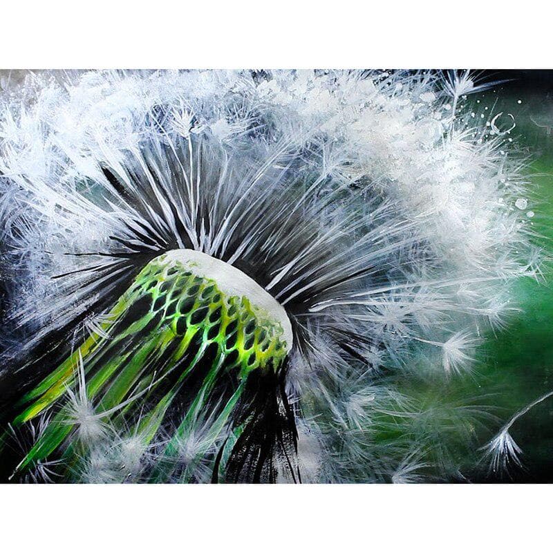 Full Round Drill Diamond Embroidery Flower Kapok Fly 5D DIY Diamond Painting Cross Stitch Rhinestone 20X30CM