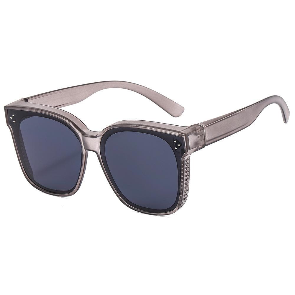 Trendy UV Resistant Dual Use Sunglasses For Men With One Lens Short Sightedness Glasses For Drivers 1PC