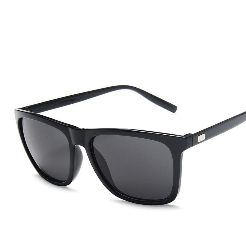 Popular Sunglasses for Men's Outdoor Riding Retro Square non-polarized Sun Glasses for Driving black