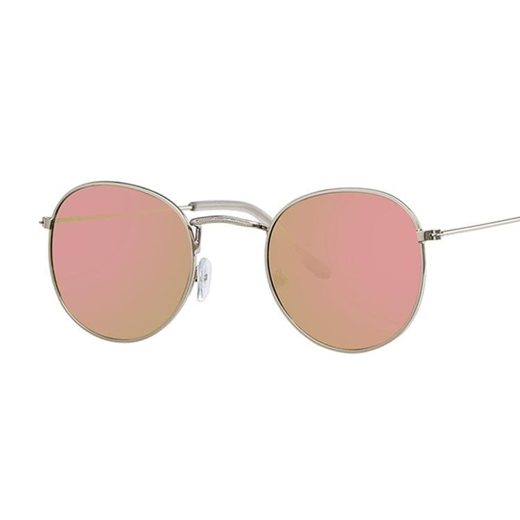 Classic Small Frame Round Sunglasses for Women Men Vintage Designer Alloy Mirror Sun Glasses Unisex Brand Modis Oculos