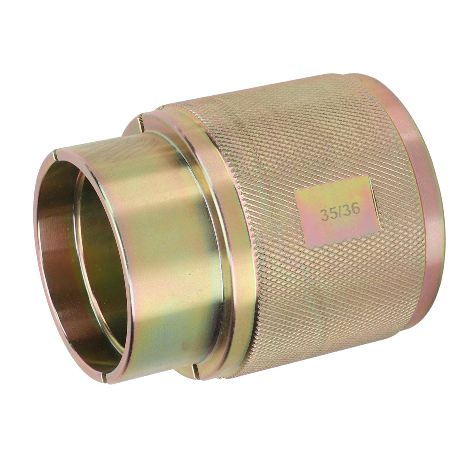 Motorcycle Inverted Fork Oil Seal Driver Tool Carbon Steel Split Design Universal for Replacing 35/36mm (1.38/1.42in)