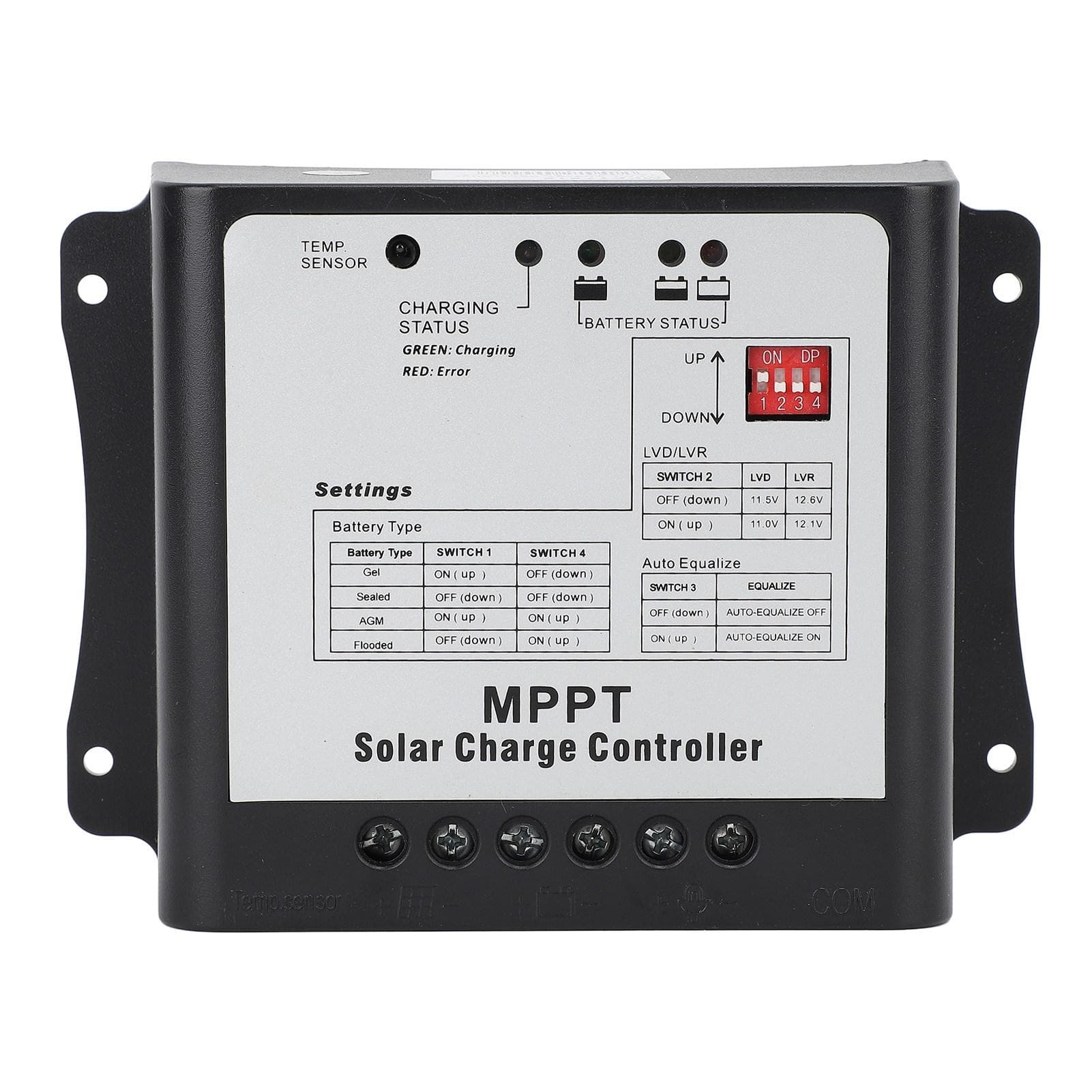 MPPT 75V 15 Amp Solar Charge Controller Solar Panel Regulator 12V 24V for RV Marine