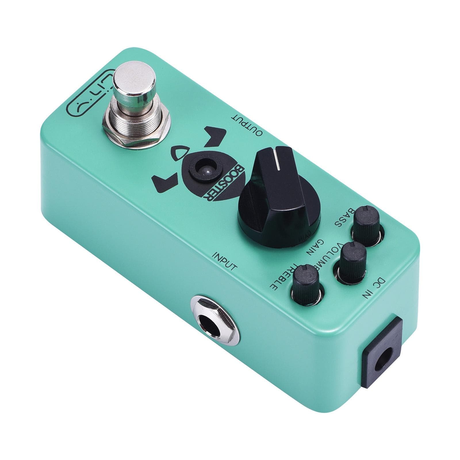 Lity Booster Guitar Pedal Mini Booster Effects Pedal Pure Clean Mini Boost for Electric Guitar cyan