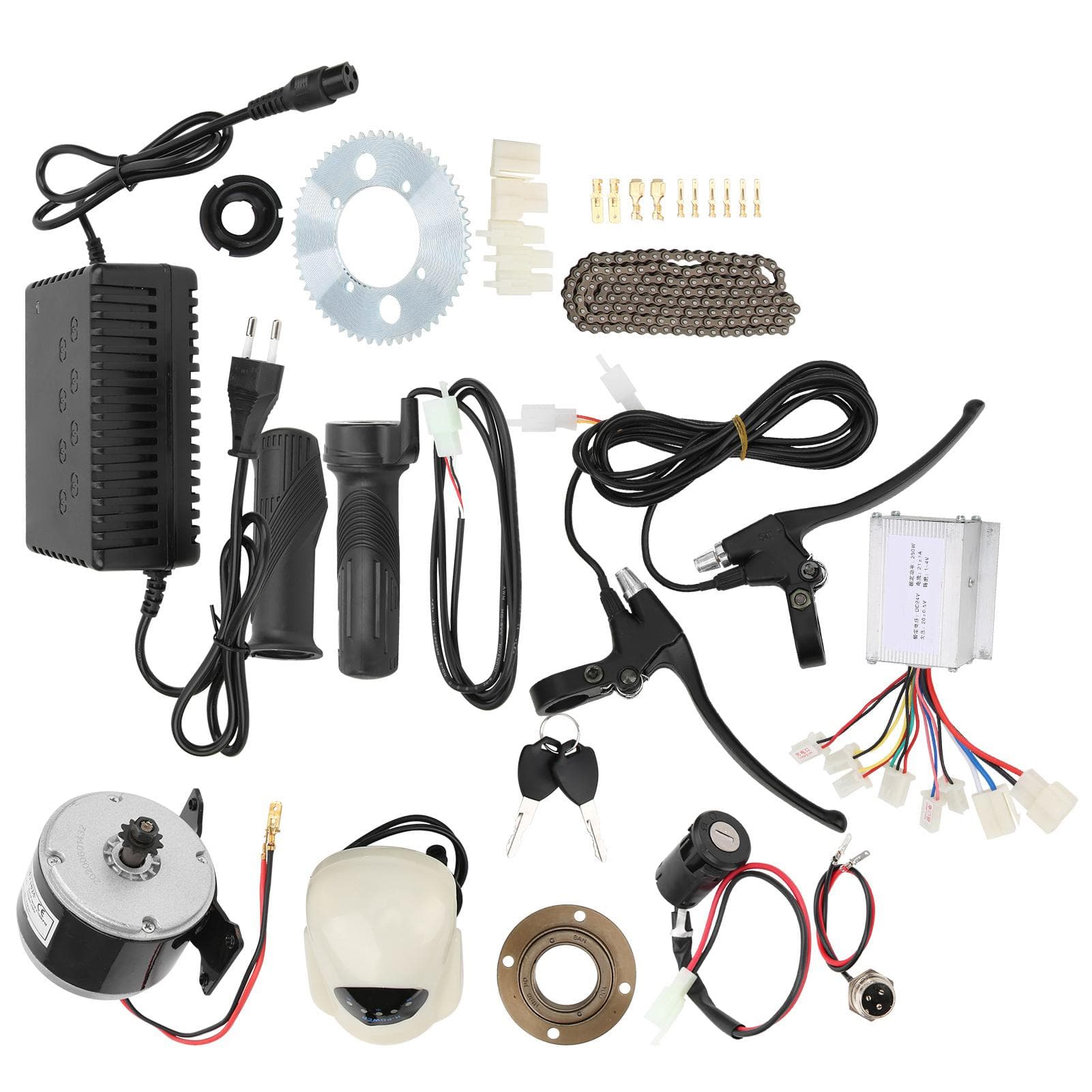14PcsSet 24V250W DIY Electric Bicycle Conversion High Speed Accessory Kit
