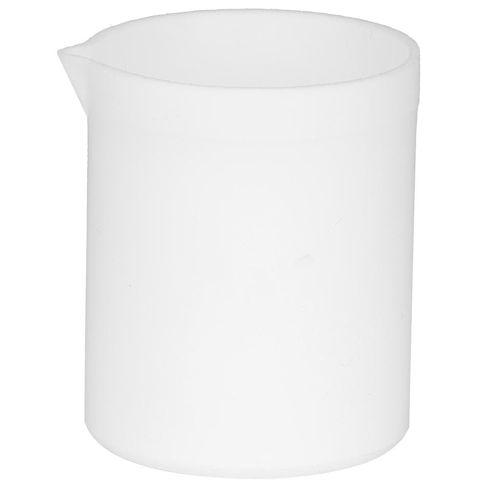Acid & Base Resistant Beaker PTEE High Lubrication Not Sticky White Beaker Measuring Cup(100ml)
