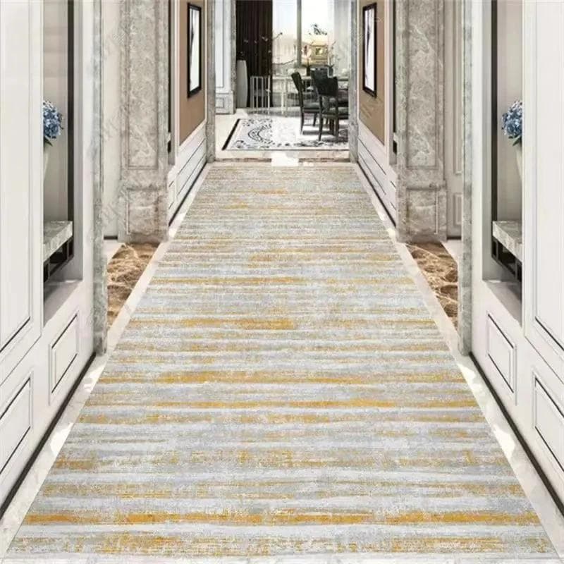 European Style Customizable Corridor Carpet Porch Stairway Aisle Long Runner Rug Room Balcony Large Area Passageway Non-slip Mat 40x60cm