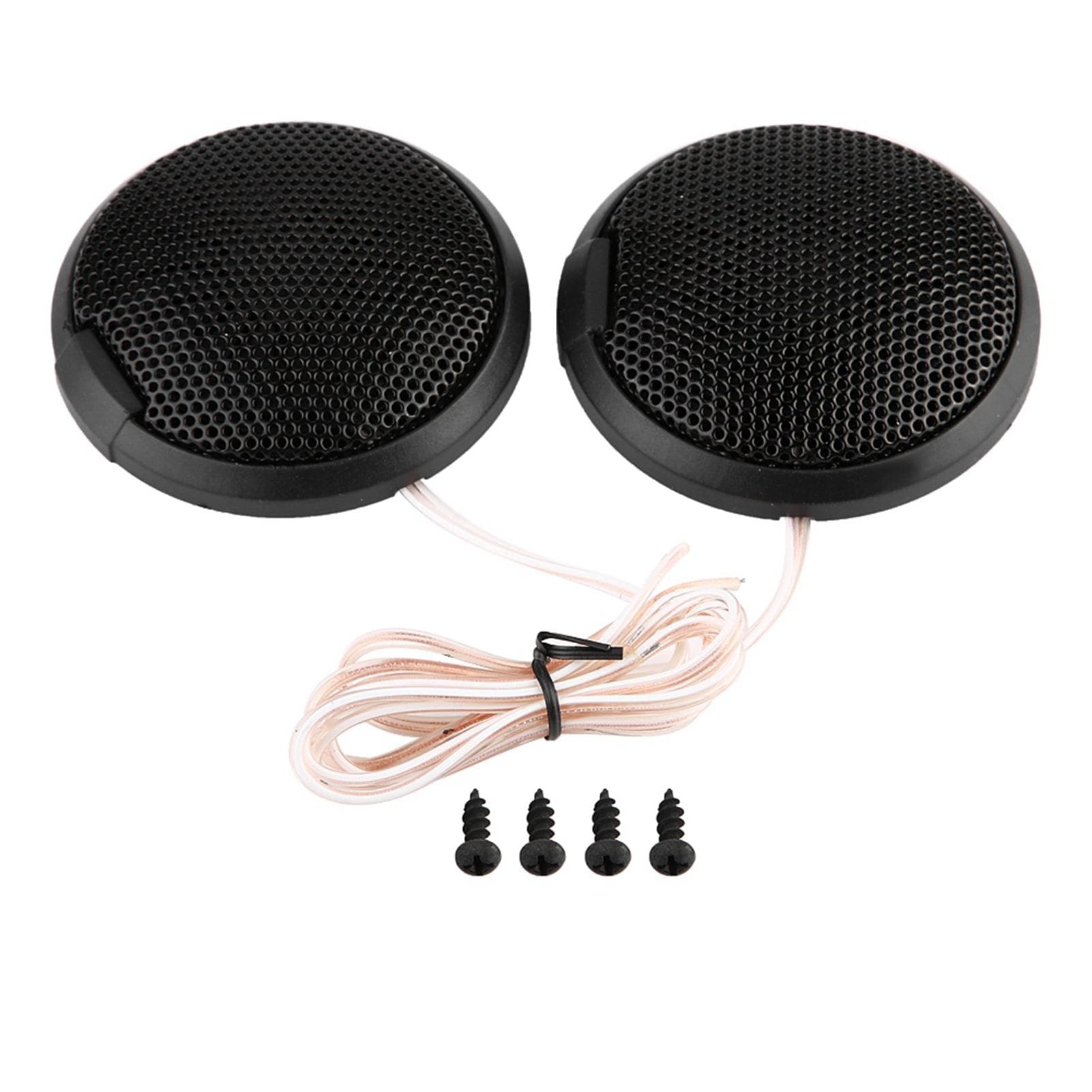 Black 80W Mini Car Speaker Audio Round Stickable Loudspeaker Automobile Speaker with Glue