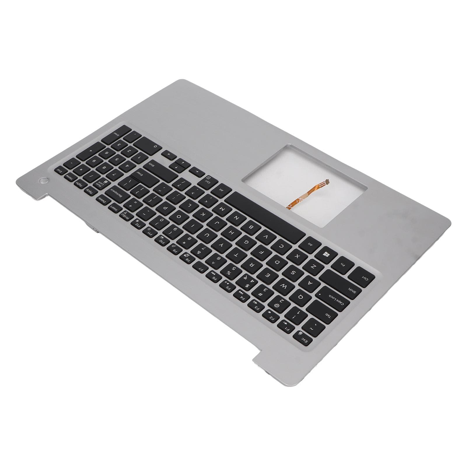Laptop Palmrest Silver Color Backlit Design Durable ABS Metal for Keyboard for Inspiron 15 5570
