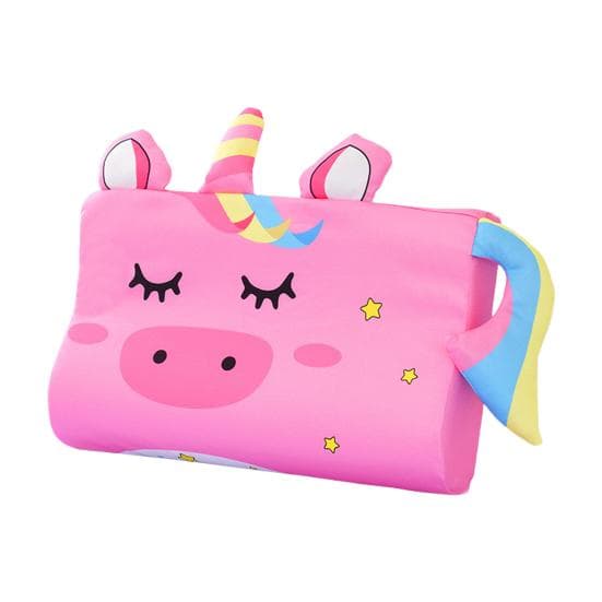 Cartoon Pillow for Children Slow Rebound Memory Foam Dinosaur Dog Elephant Shape Neck And Head Support for Better Sleep Promotes Healthy pink