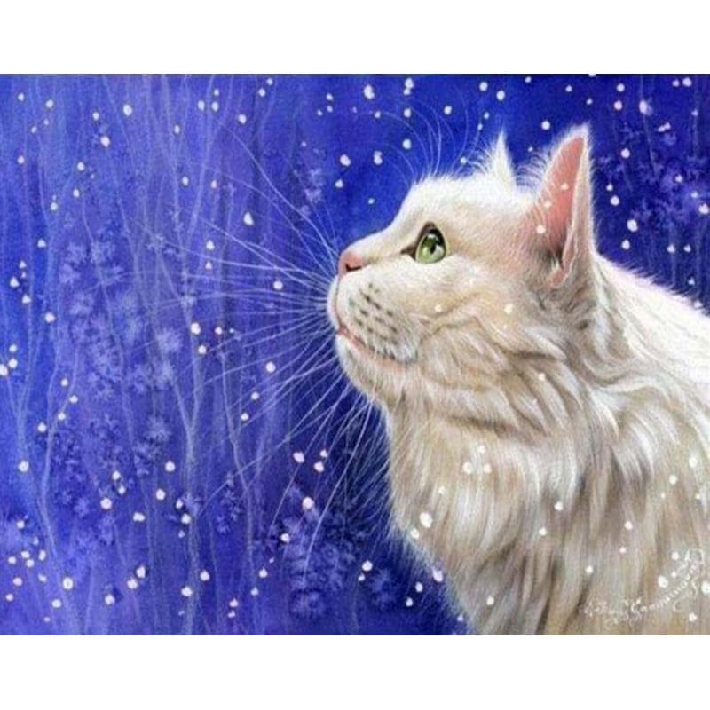 Cats Diamond Painting Full Round DIY Diamond Painting Diamond Mosaic Rhinestones Home Decor 20X30CM