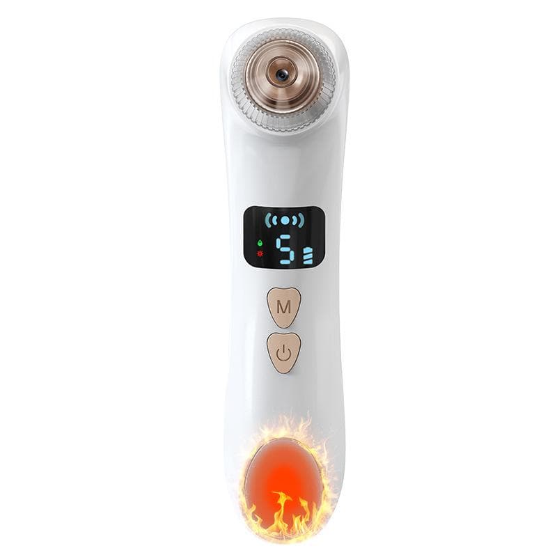 Visual Blackhead Instrument, Household Blackhead Pore Cleaner, Hot Compress Electric Blackhead Suction Instrument white
