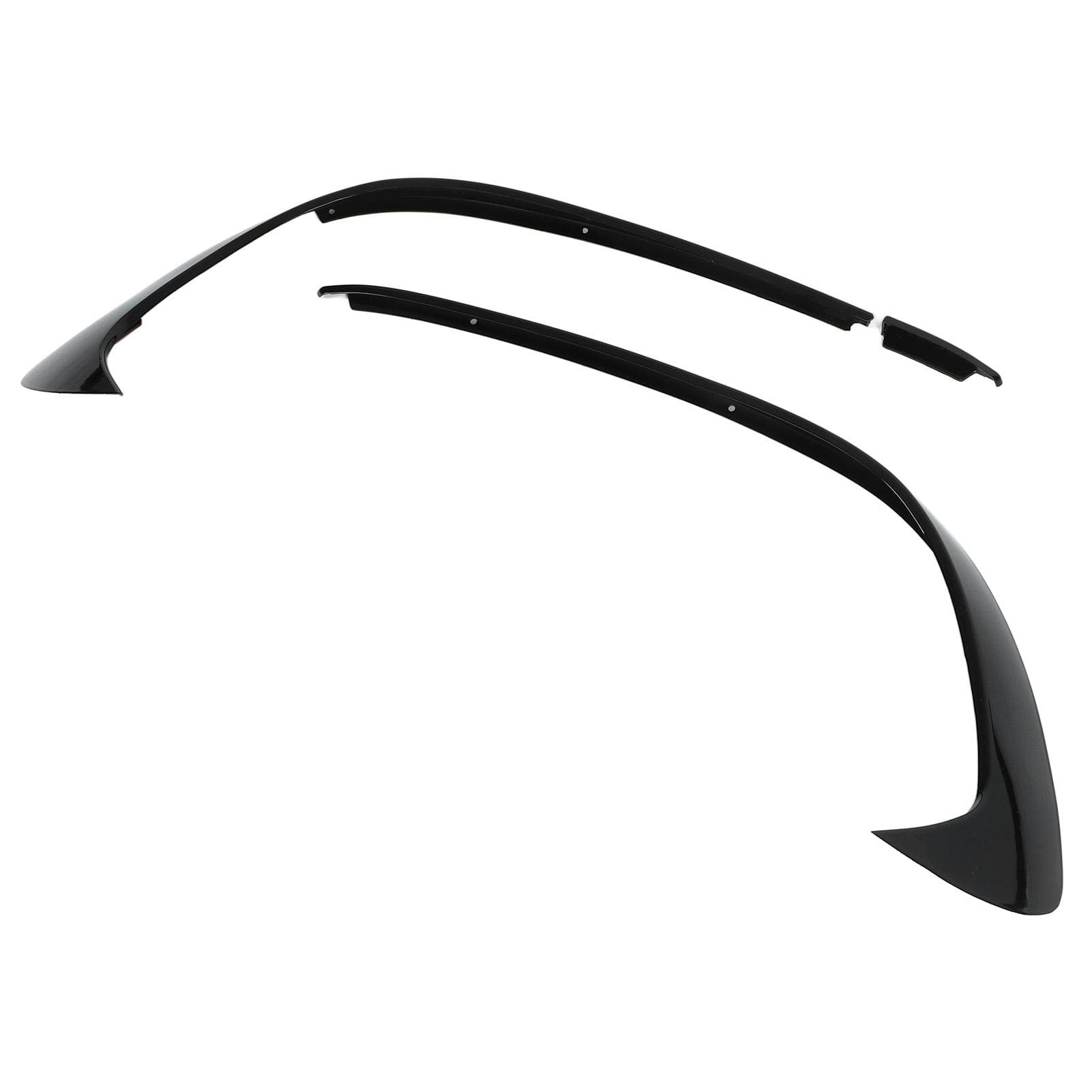 3pcs Glossy Black Front Bumper Spoiler Splitter Trim Replacement for Mercedes?Benz A?Class W176