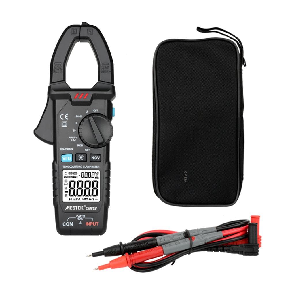 MESTEK Digital Clamp Meter 600A AC Current 600V AC/DC Voltage Capacitance Measurement Data Hold 2#