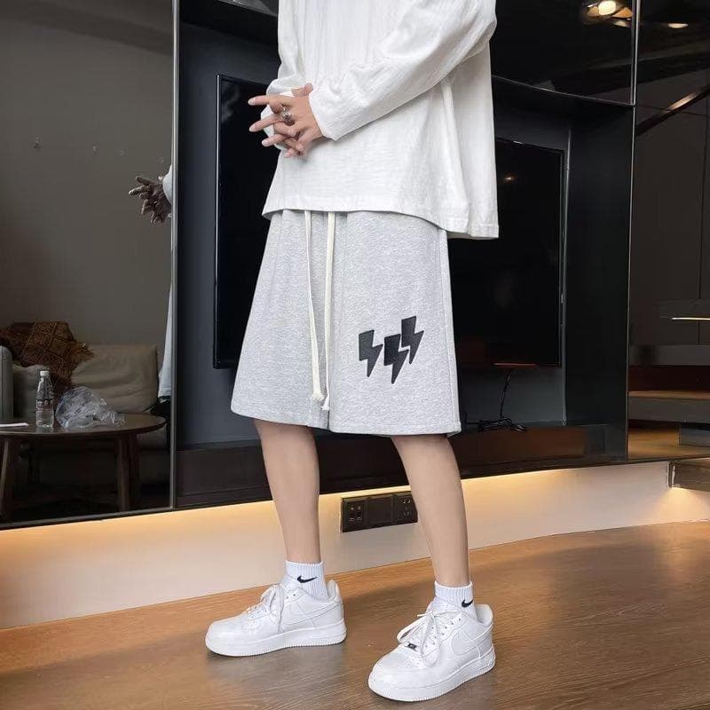 Men's Shorts Summer Five-point Pants Sports Pants Thin Loose Casual Big Pants Fashion 5XL gray