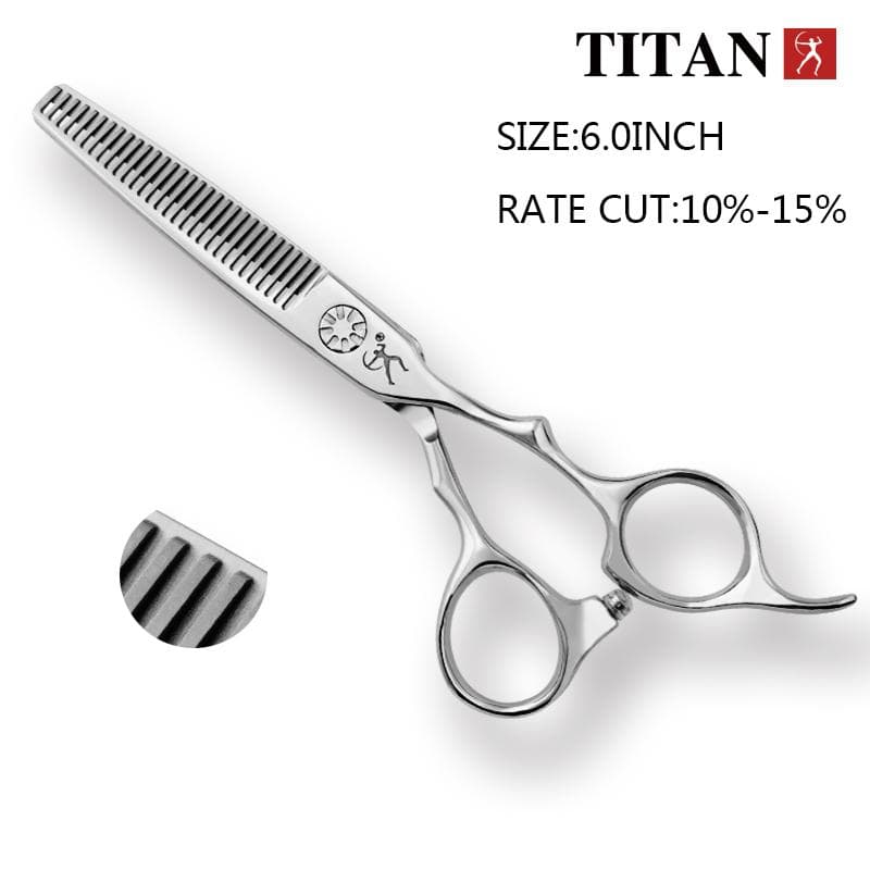 TITAN Hairdressing Scissors Professional Barber Cut Hair Tool 5.5inch 6.0inch JAPAN vg10 stainless steel 6.0inch