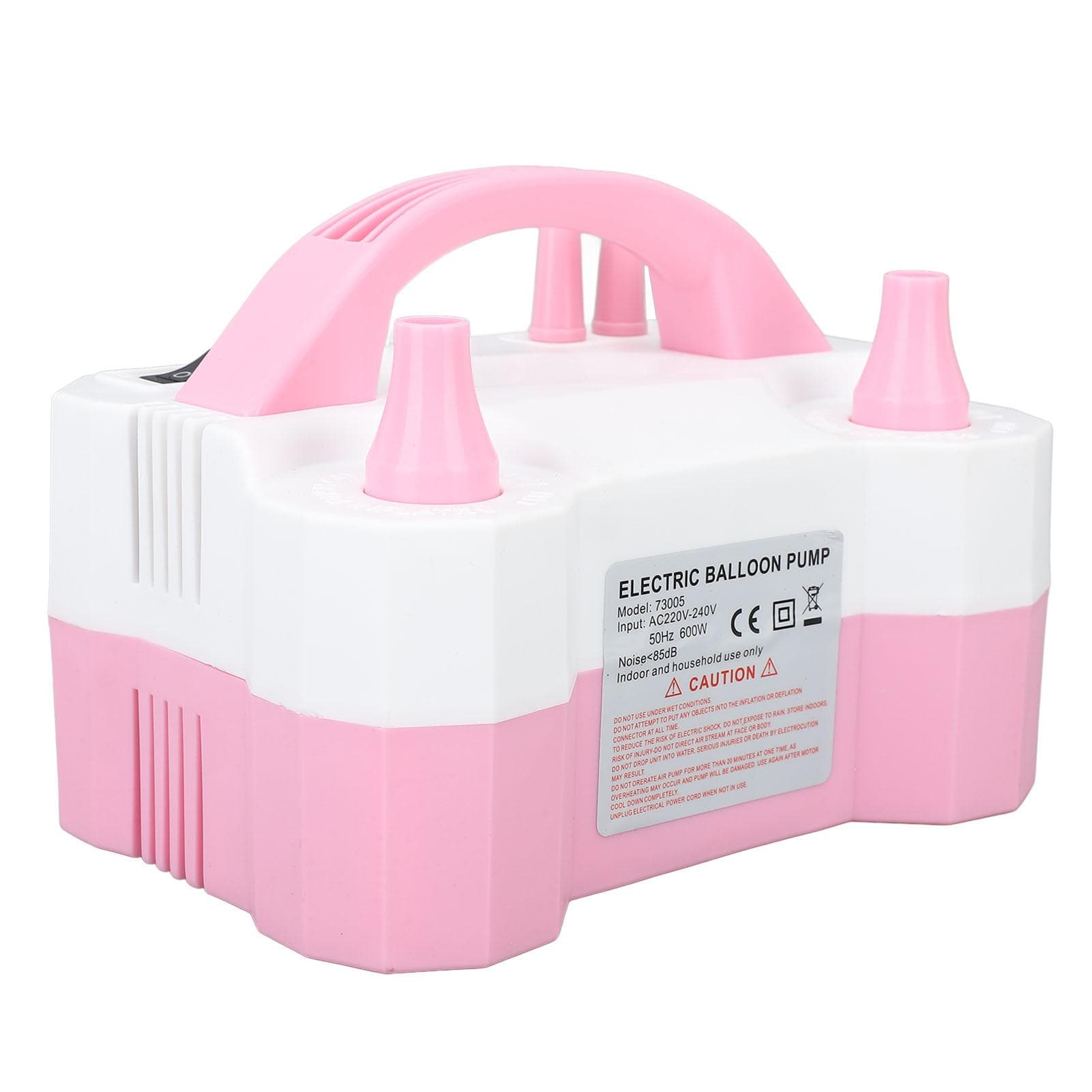 Electric Balloon Pump Portable Automatic Dual Nozzle Balloon Inflator with 2 Small Air Nozzle for AU PLUG