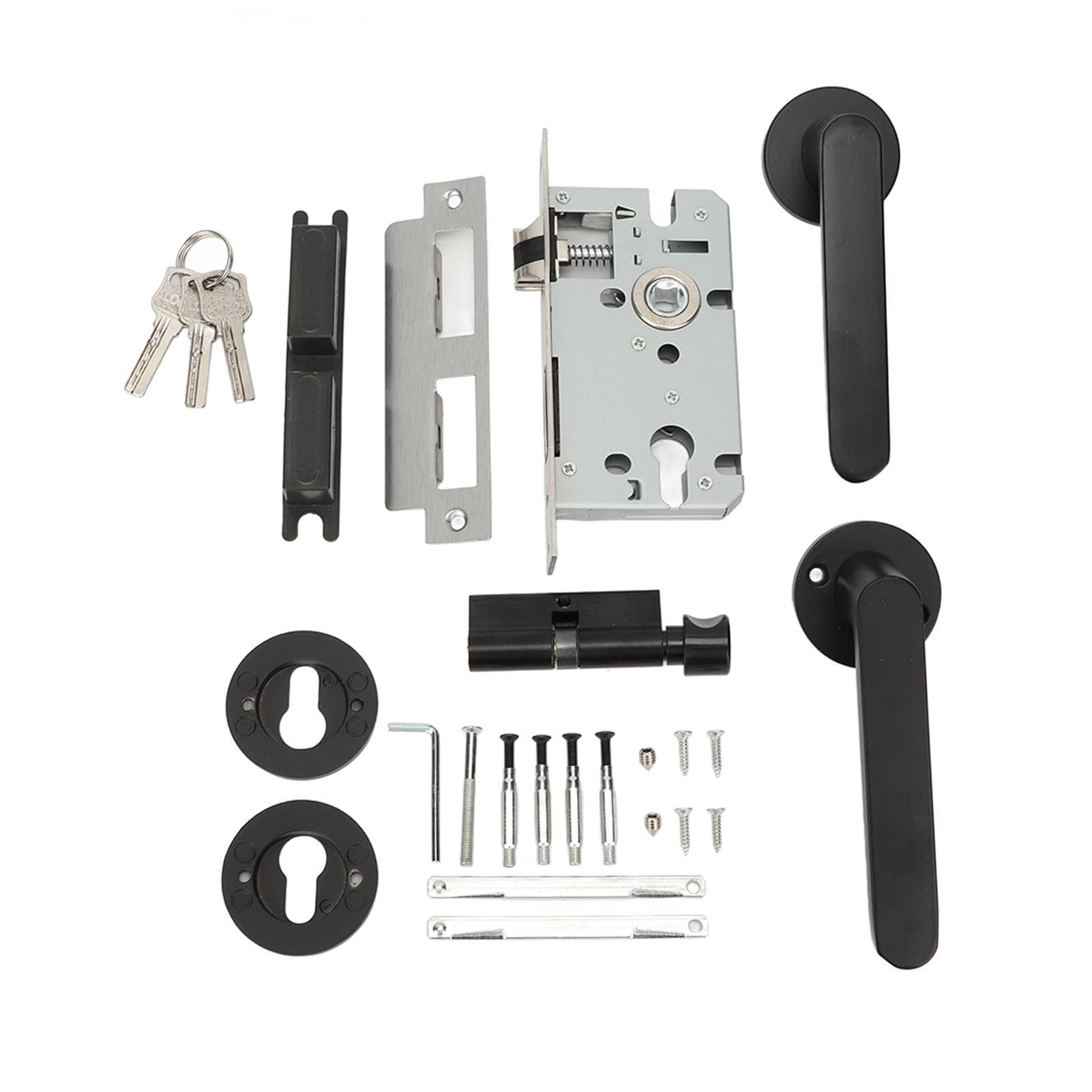 Mortise Lock Set Oxidation Resistance Perfect Fit Stainless Steel Universal Mortise Lock for Indoor