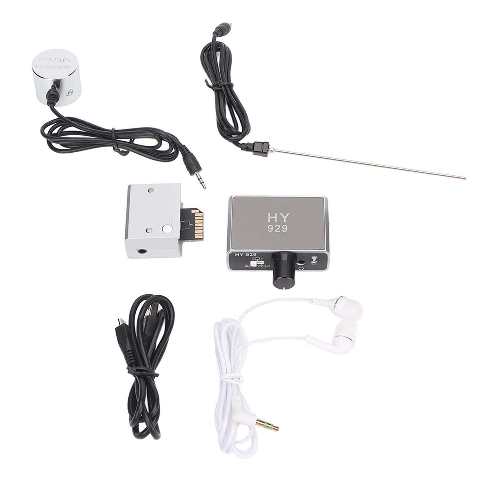 Pipe Leak Detector Professional High Sensitivity Dual Probe Water Leakage Listens Tester for Indoor US Plug