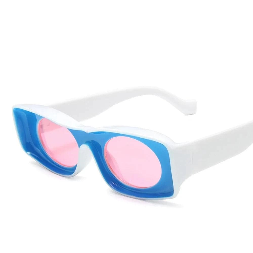 XaYbZc Punk Square Sunglasses Women Luxury Vintage Brand Glasses Fashion Gafas De Sol Mujer As Picture