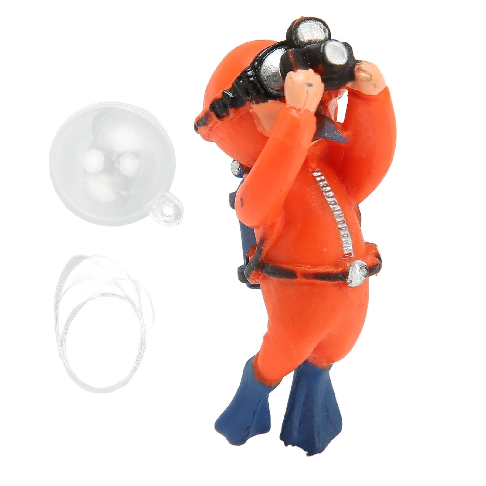 Aquarium Diver Decoration Floating Fish Tank Small Diver Model for Floating Aquarium Accessory