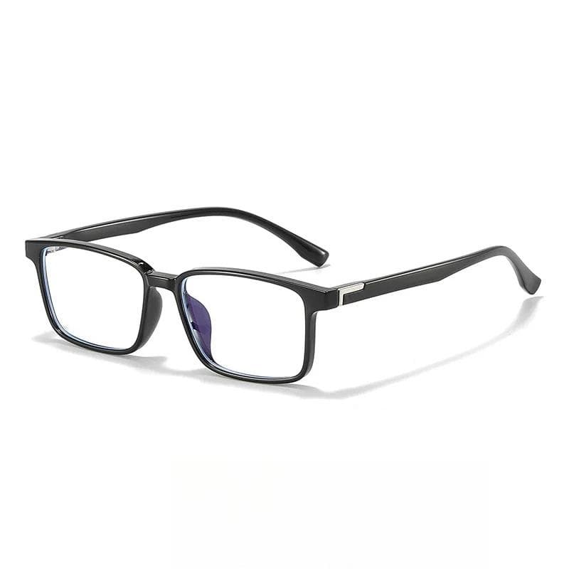 New Fashion Square Frame Mens Myopia Glasses Retro Neutral Anti Blue Light High Quality Eyewear