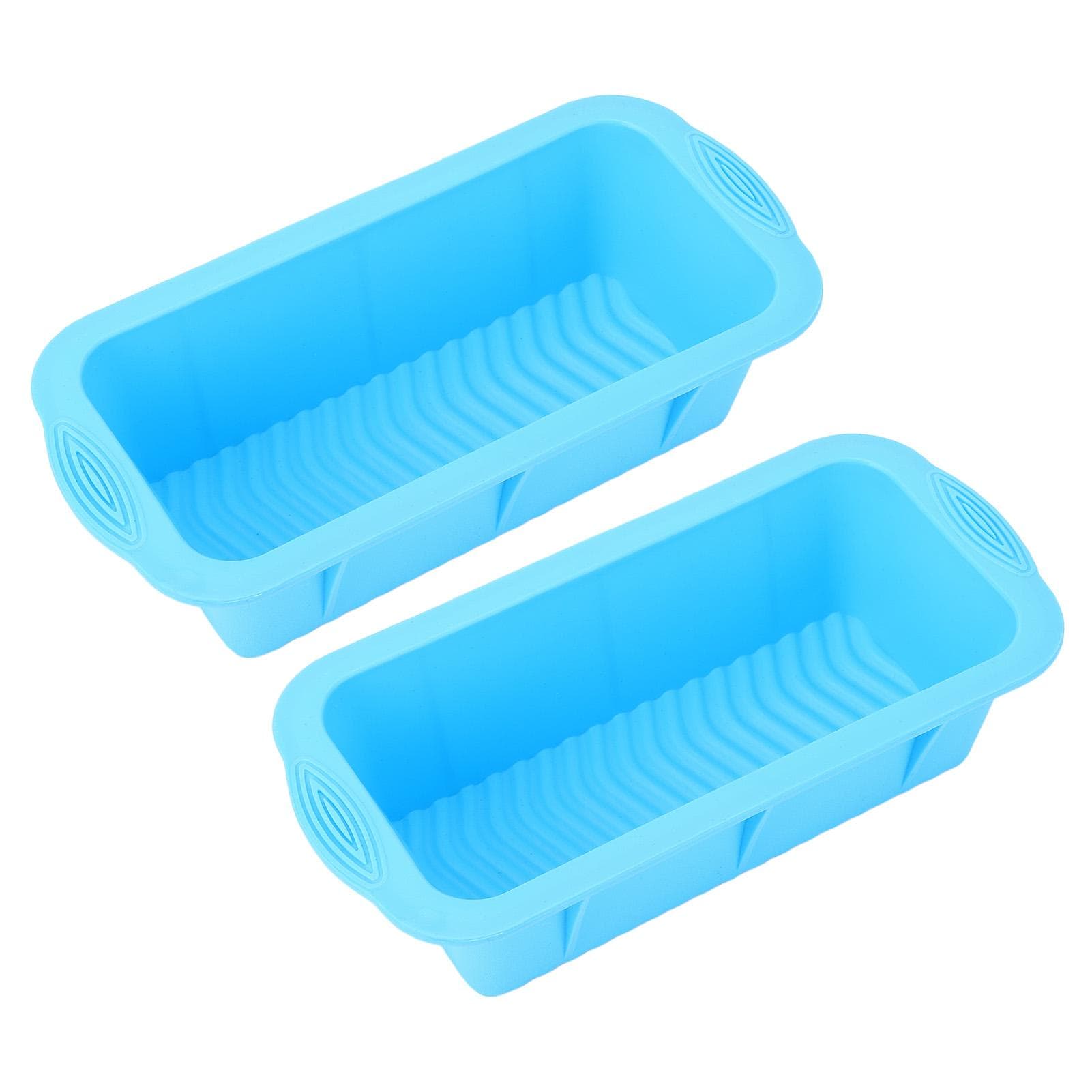 2PCS Large Ice Block Molds Reusable Silicone Ice Tray Freezer Ice Container for Ice Bath