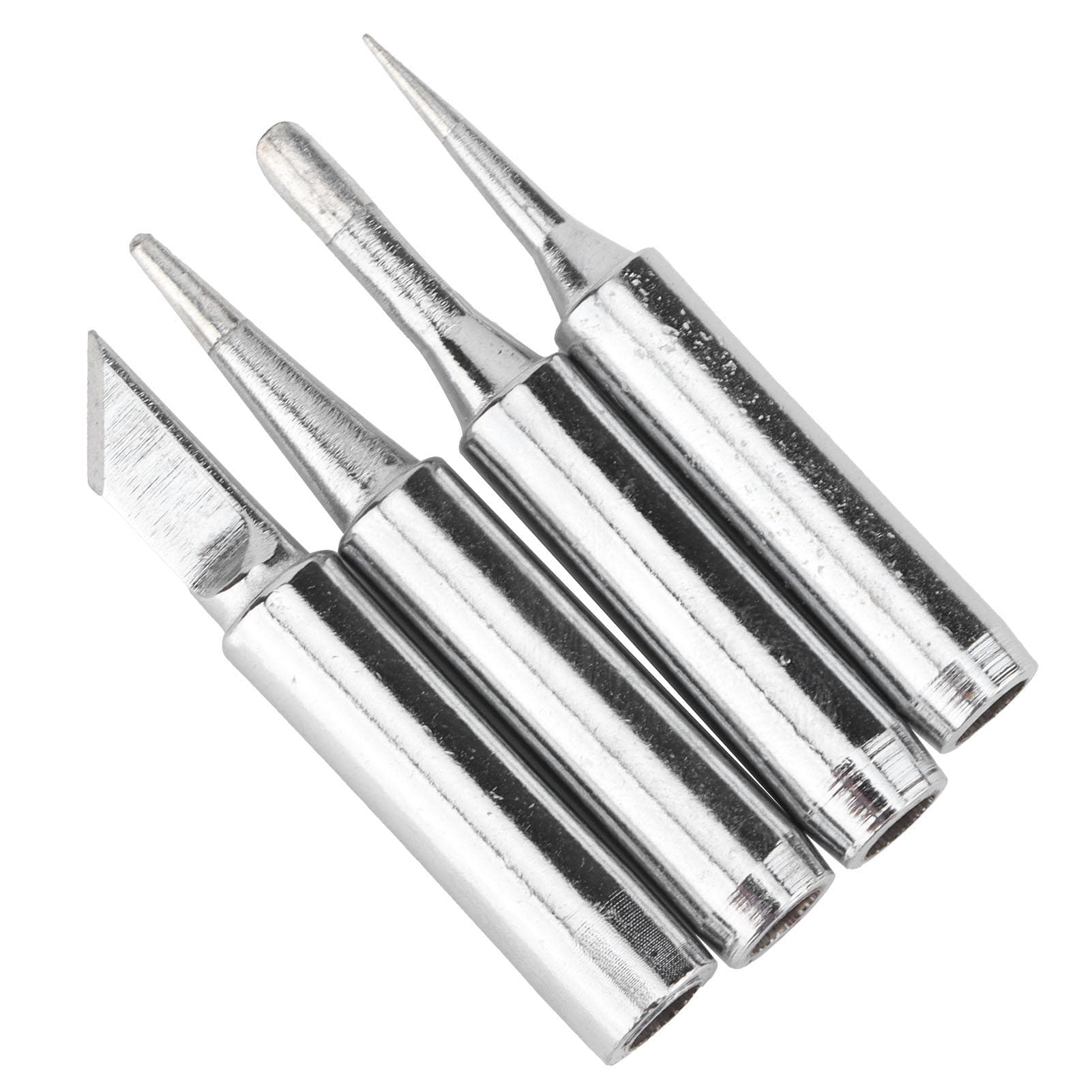 4Pcs Soldering Iron Tips Copper Solder Station Constant Temperature Welding Head 936 Silver