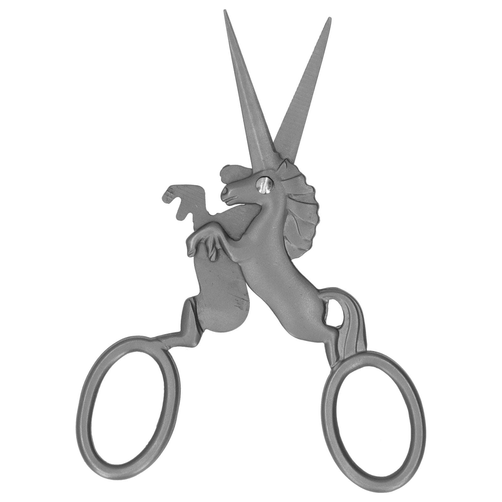 Sewing Work Scissors Retro Style DIY Embroidery Art Work Stainless Steel Craft CollectionGray gray
