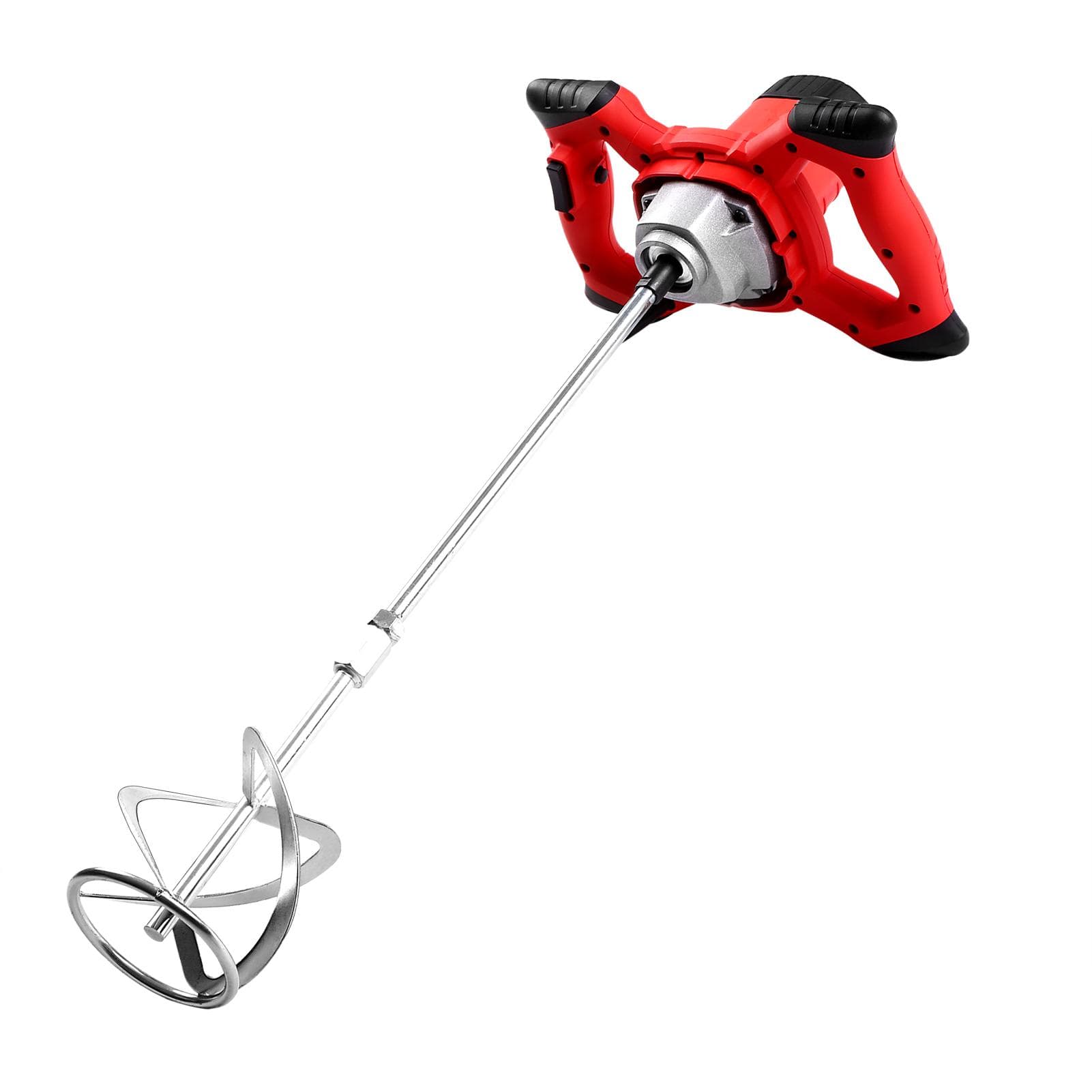Geevorks 2100W Electric Cement Mixer Stirrer Heavy Duty 6-Speed Regulation Handheld S-type Concrete EU PLUG