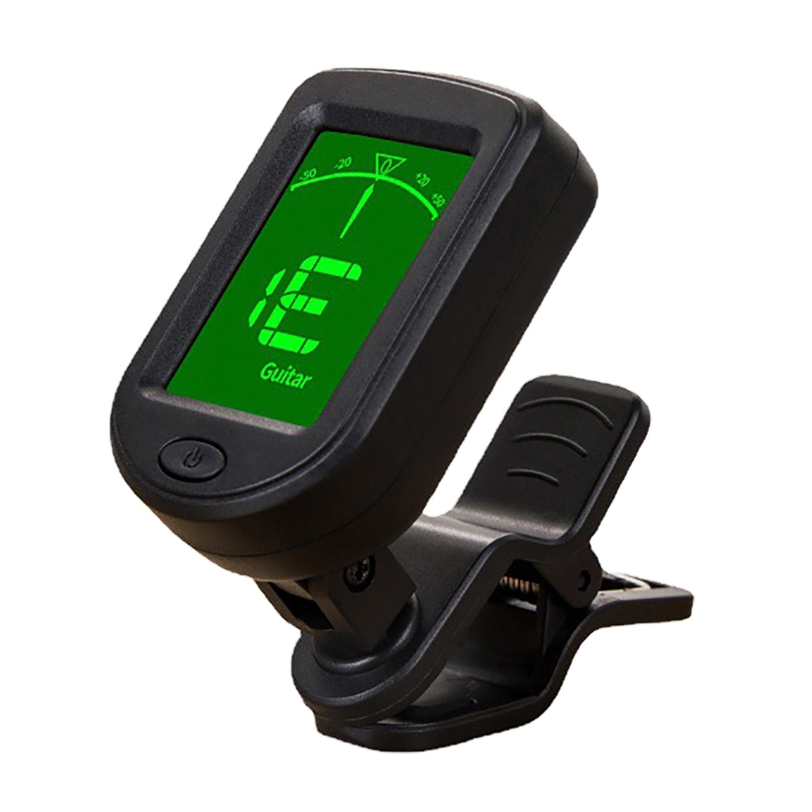Guitar Tuner Digital Backlight Display Multi Angle Rotatable Universal Clip On Tuner for Ukulele