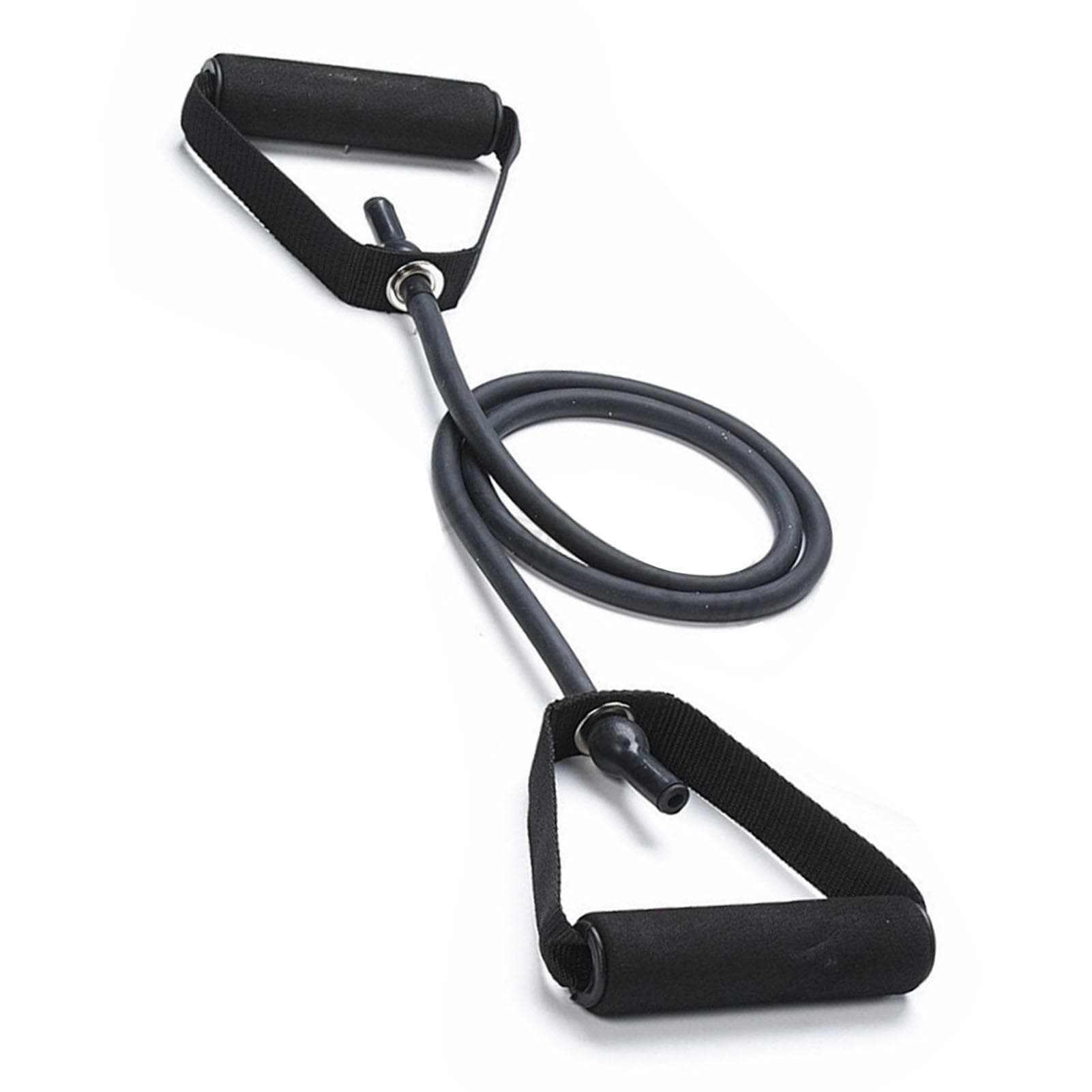 30LB TPE Straight Tension Rope Strength Training Puller Back Pulling Fitness Elastic Rope Black