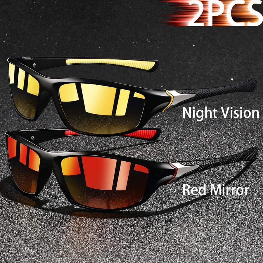 1 Piece Vintage Sports Sunglasses Men Women Fishing Running Cycling UV400 Anti Glare Sun Glasses Eyewear