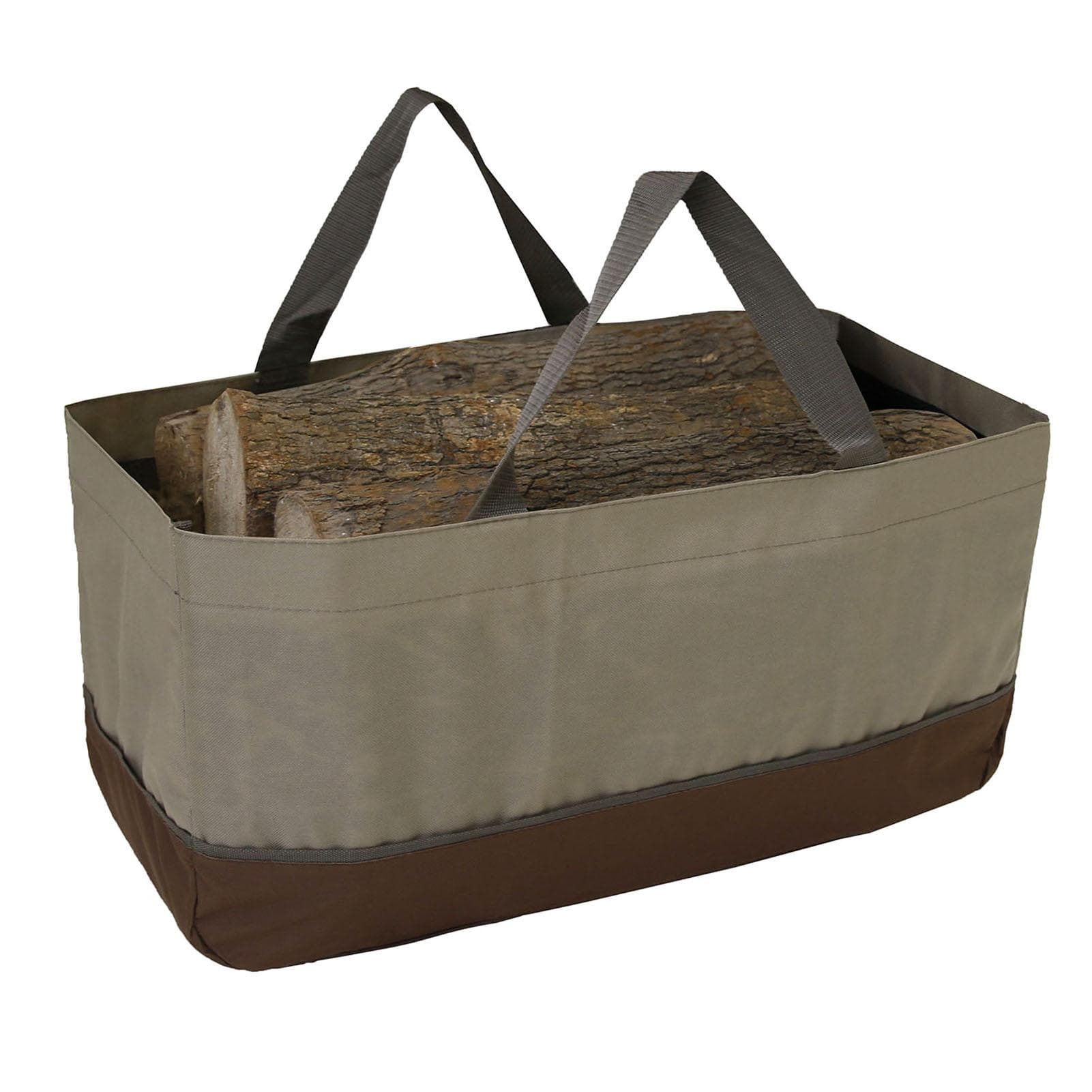 Firewood Log Carrier Large Firewood Bag Wax Canvas Log Carrier Tote High Capacity Durable Fire Wood