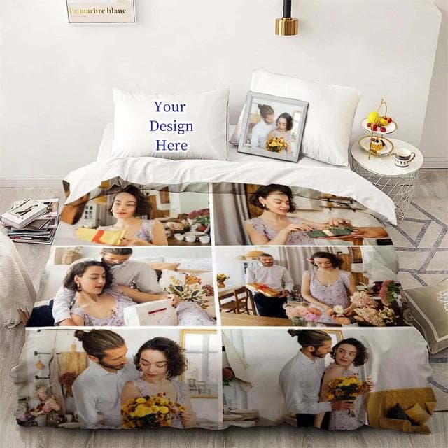 3D Custom Po Bedding Set Interesting Creative Customized Duvet Cover With Pillowcases Twin Full Queen King Size Dropshipping Eu-King220x240cm
