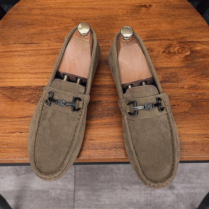 Bean Shoes Men Lazy Driving Men’s Shoes Breathable Men’s Casual Shoes Loafers. 44