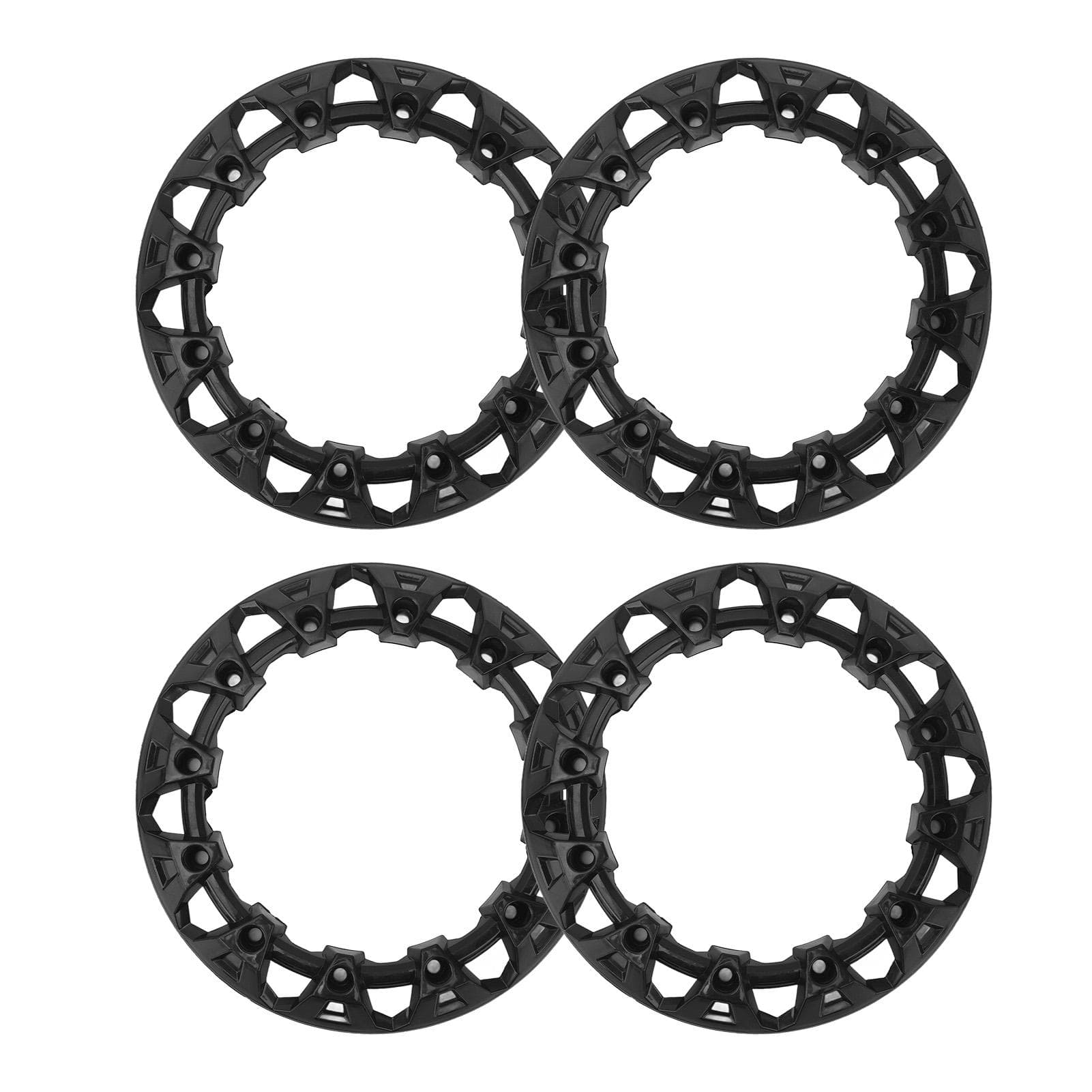 4PCS 8in Wheel Hub Trim Cover 22.8cm OD Hubcaps Tire Protection Rim Cap Universal for ATV
