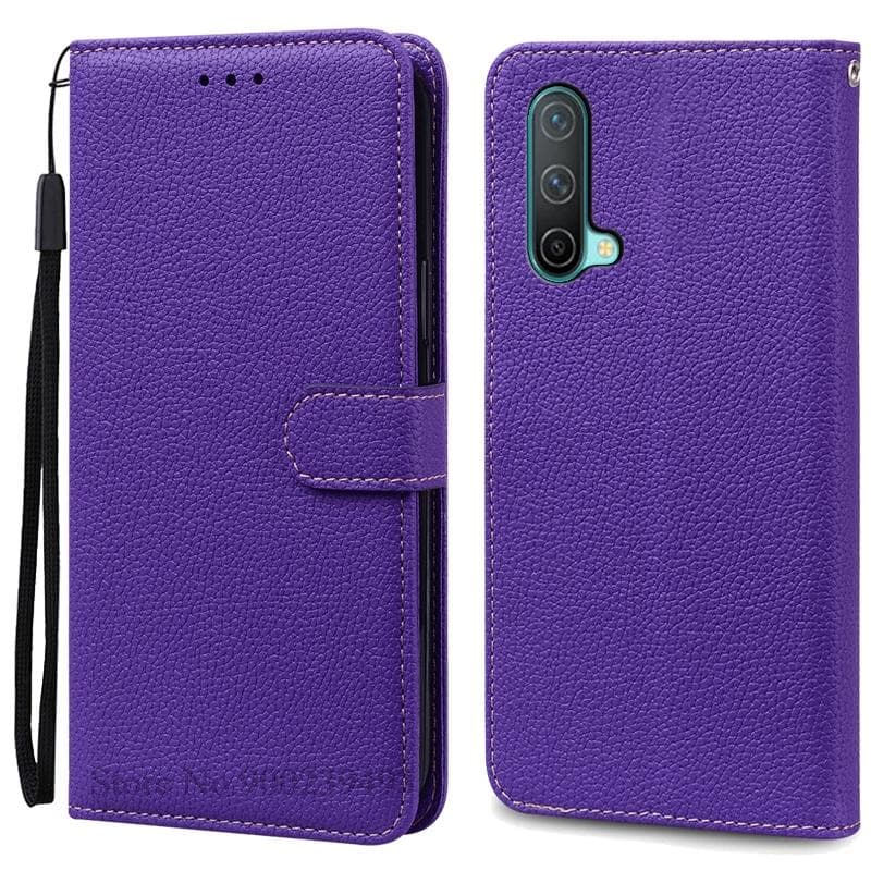 Nord CE 5G Case For Oneplus Nord CE 5G Case Flip Leather Wallet Cover For Oneplus Nord CE 5G Case Phone Cover Fundas Coque Oneplus Nord CE 5G dark purple