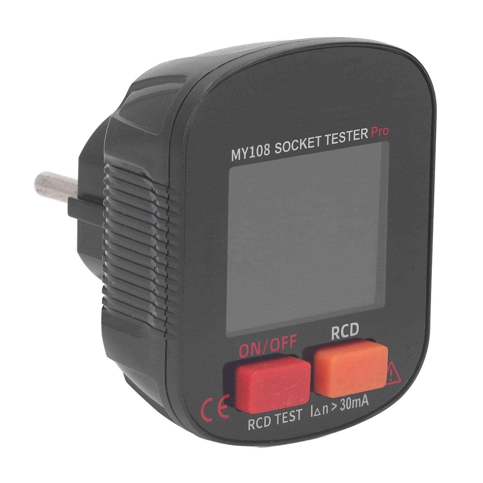Digital Display Socket Tester LED Screen Ground Wire Receptacle Detector with RCD Test 30?
