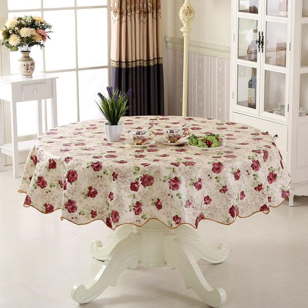 Round Table Cloth Table Cloths Round for 6 seaters 4 seaters Round Table Cover Rose(152cm)