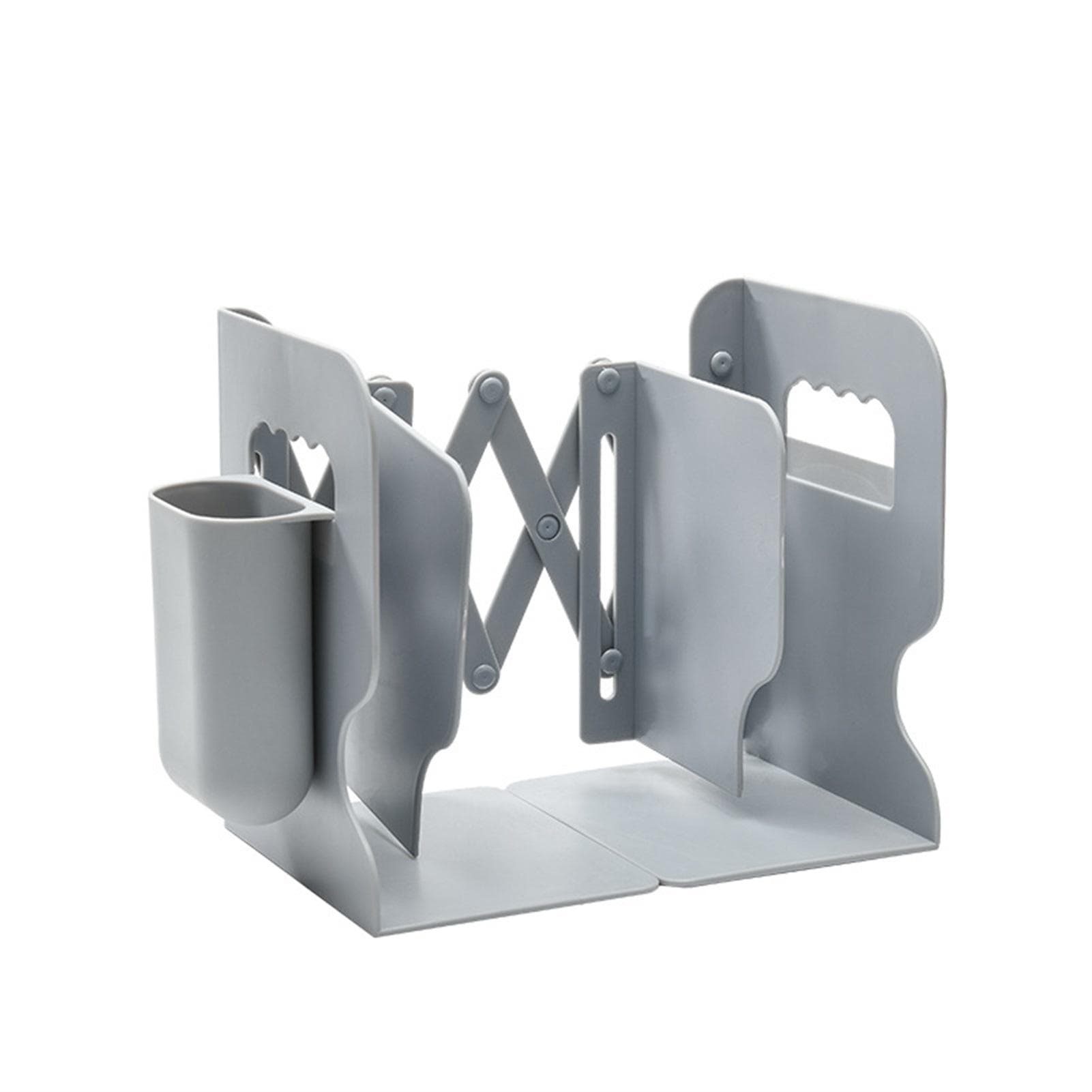 Book Stand Space Saving Adjustable PP Plastic Bookend Desktop Desk Book Organizer for Office