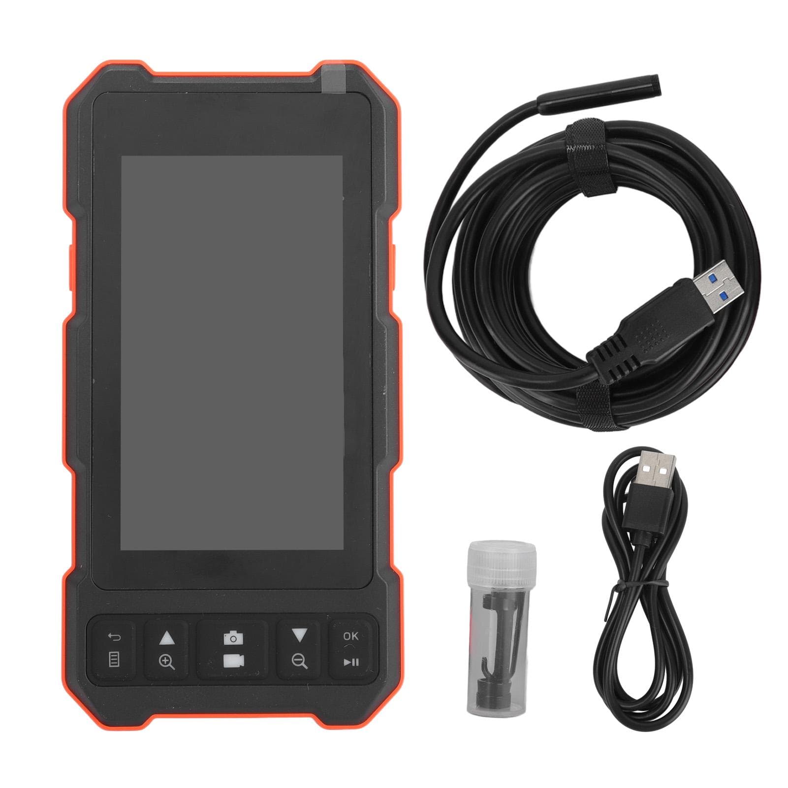 7.9mm Car Endoscope Dual Lens with 4.5in Screen IP67 Waterproof USB Charging 5 Meters Line