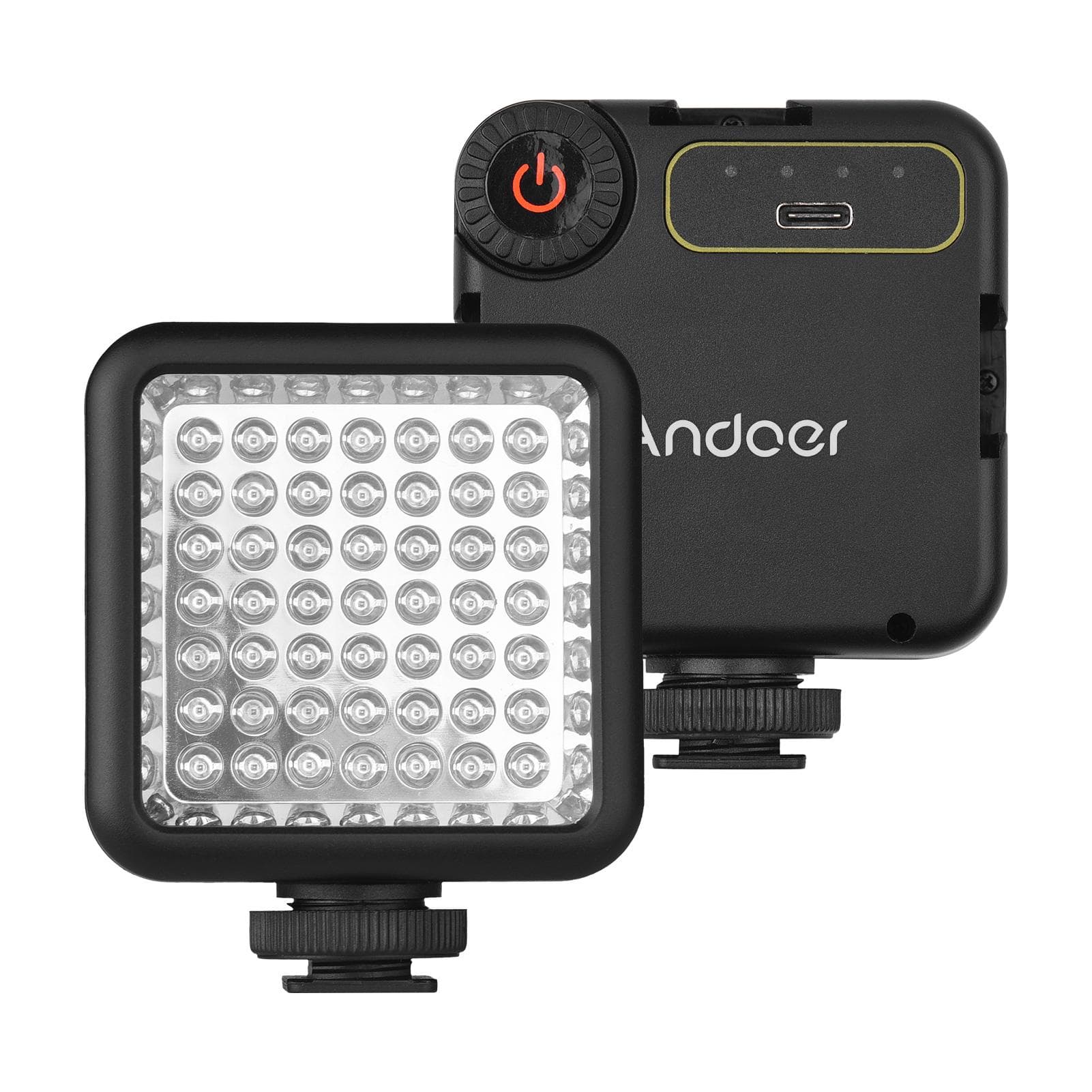 Andoer IR49S Mini IR Night Vision Light Infrared Photography Light for Video Camera Camcorder black