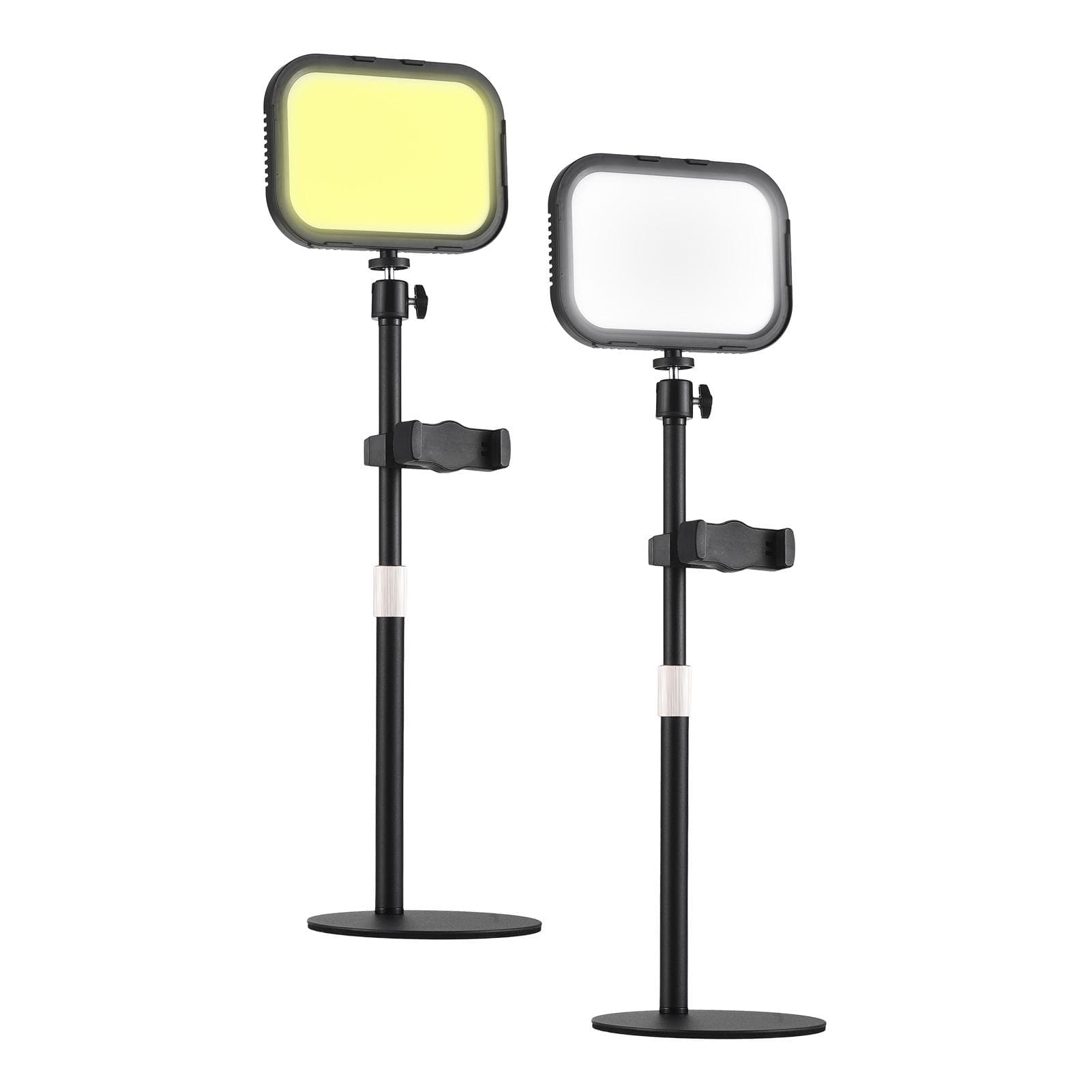 2 Packs Desktop LED Video Light Panel 12W Video Conference Light for Zoom Meeting 3000K-6500K 2-Pack
